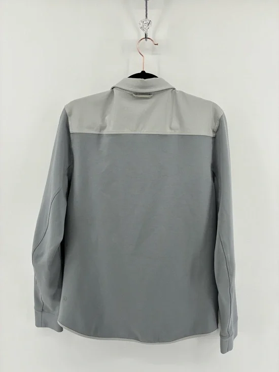 Lululemon Men's Heavyweight Button Down Short Minimalist Two Tone Grey - Picture 7 of 11